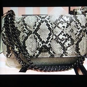 VS Faux Python Small Bond Street Shoulder Bag